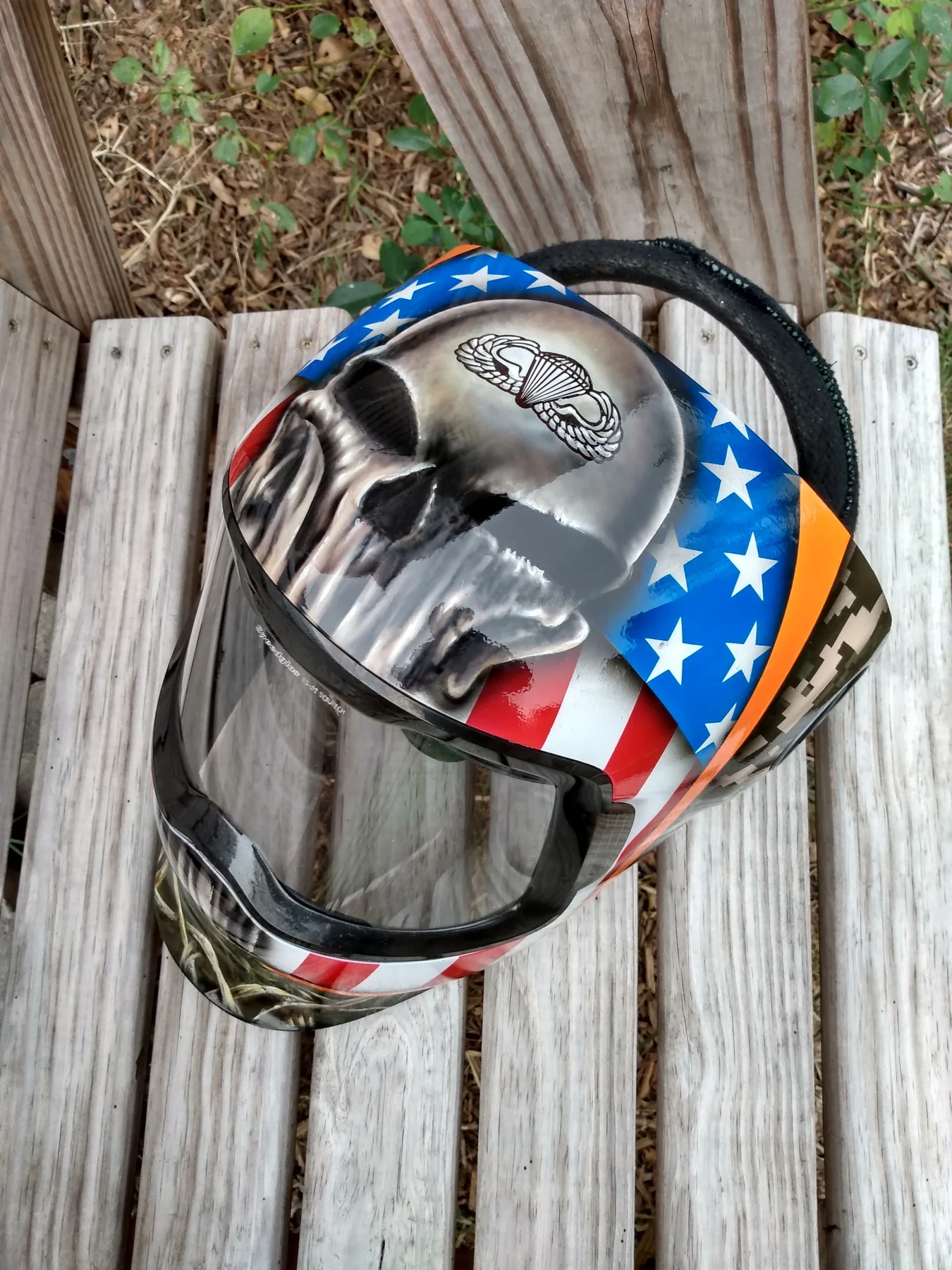 Punisher custom painted helmet